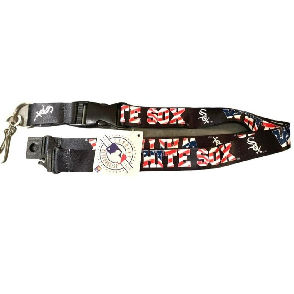 Chicago White Sox Lanyard Keychain USA Series Stars & Stripes New MLB